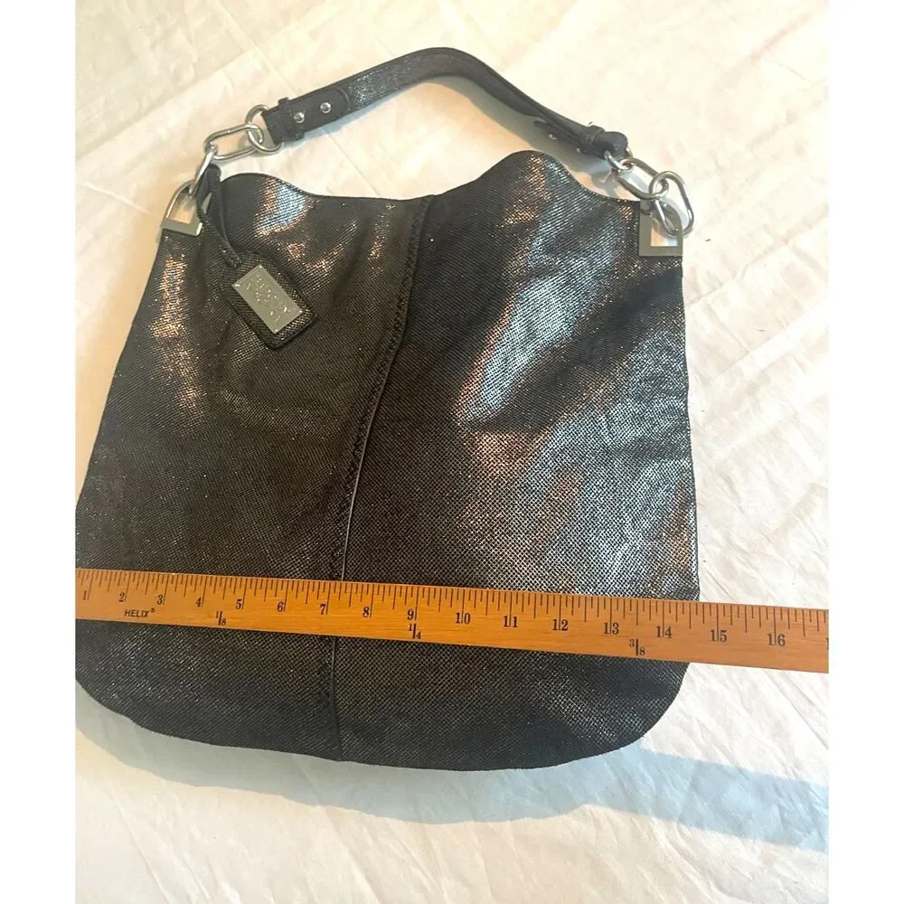 Badgley Mischka Boho Bag Shimmer Hobo Large Shoulder Handbag 15